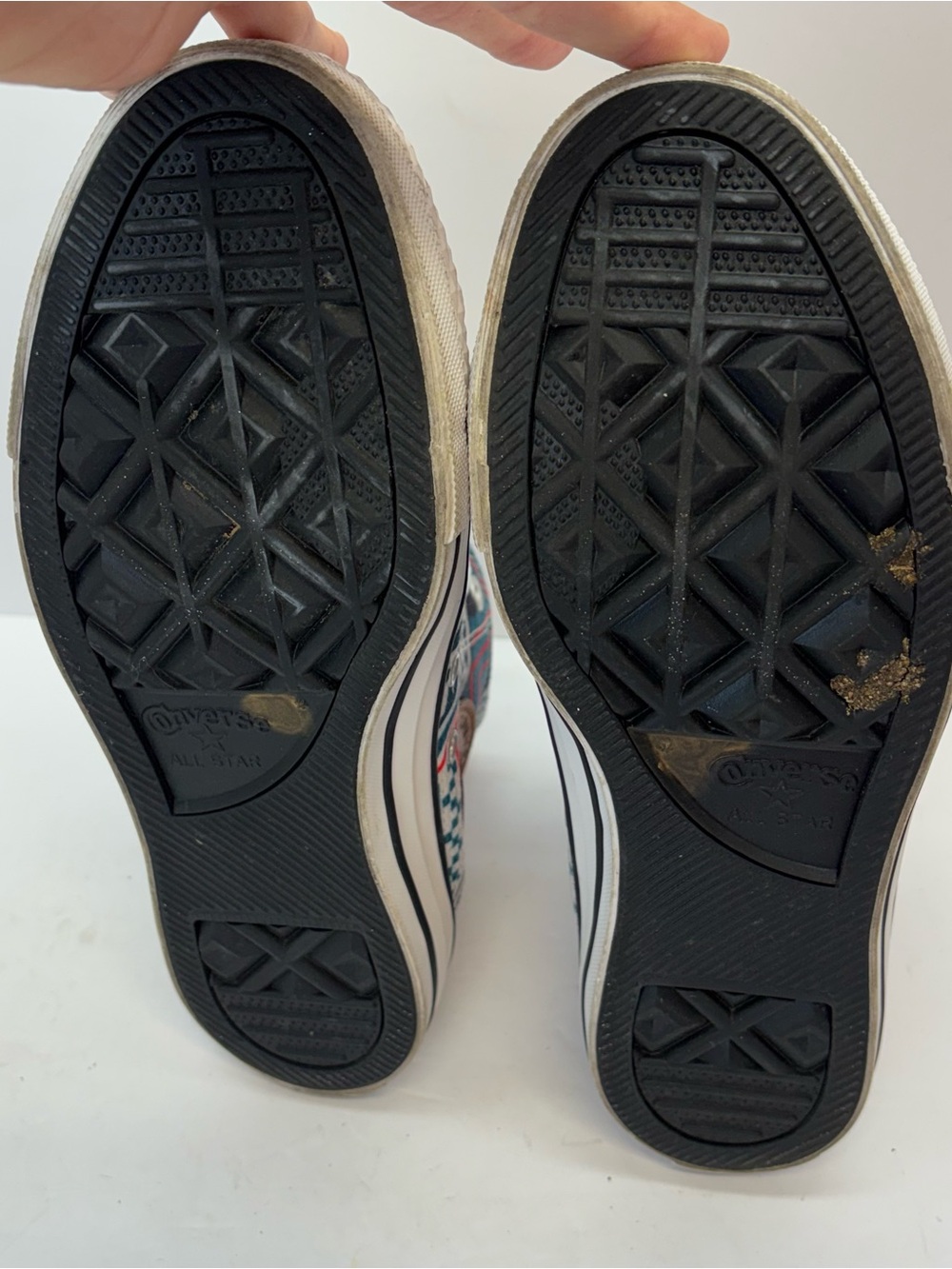 Converse Shoes M 6/W 8 Tribal Chevron Leather Chuck High Top Festival Geometric - Picture 8 of 9